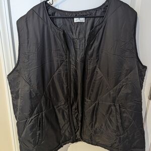 Women's Black Quilted Vest